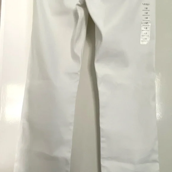 Ralph Lauren Women's Jeans White Stretch Premier Straight Pants 12 NWT - Picture 6 of 12